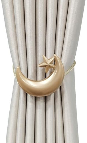 OUdini Zinc Alloy Curtain Tieback Hook Buckle Home Dorm Curtain Hook Drapery Tieback Hooks Curtain Holdbacks for Home Window Hotel Pergola/Champne