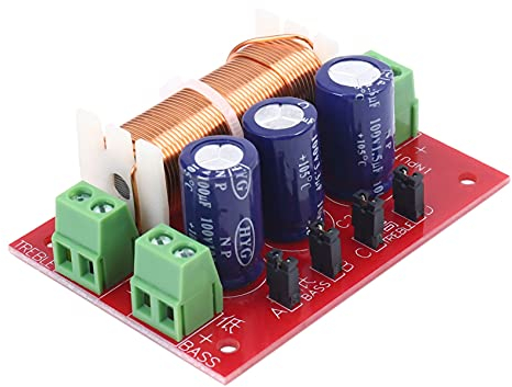 Saiketsu 400W Lautsprecher Frequenz Weiche 2 Wege Hoch Niedrig 4-16 Ohm Frequenz Teiler für Lautsprecher