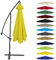 Canopy Cover 200CM 2.7M 300CM (6 Arms/8 Arms) Umbrella Replacement Cloth Cantilever Parasol Top Fabric Cover UV Protective(Color:Yellow,Size:6 ribs-3m(9.8ft))