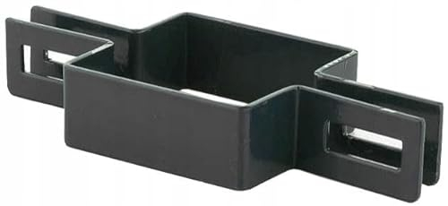 Collier de serrage rectangulaire 60x40mm - Anthracite pour poteaux de clôture - Pinces de clôture, pince, pince de jambe de force, pince de poteau
