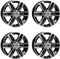 4x AUTEC Felgen Alufelgen QUANTRO 6.5x16 ET62 6x130 Schwarz poliert kompatibel mit Mercedes-Benz Sprinter