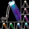 Bunte farbwechselnde LED Handbrause Duschkopf, automatischer Farbwechsel, automatische Druckbeaufschlagung, Schnittstelle 20mm