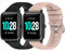 Garmcool 2 Pack 18mm Bracelets Compatible avec Garmin Venu 2S/Venu 3S/Vivoactive 4S/Forerunner 255S Bracelet Rose Noir Sangles Sport Silicone pour Hommes Femmes (Pas de Tracker)