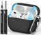 Inesore Compatible with Airpods Pro Case Cover,Magnetic Lid Lock Silicone Protective Case for Apple Airpod Pro 2nd/1st Generation Case,with Keychain and Cleaner Pen(Black)