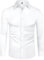 DEMEANOR 4-Way Stretch Mens Shirts Long Sleeve Muscle Fit Formal Dress Shirts for Men Non Iron Casual Shirts Business Wedding Work