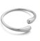 CASSIECA Silber Armbänder für Damen Einstellbare Silber Manschette Armreif Armband Silber Chunky Tropfen Armbänder 316L Edelstahl Silber Damenschmuck Weihnachten Geburtstag Geschenke mit Box