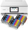 IC-Office TS8751 Tintenstrahl Multifunktionsdrucker 3-in-1 (Drucken, Kopieren, Scannen, SD-Karte, Duplex, WLAN, AirPrint) weiß + 18 XXL Tintenpatronen