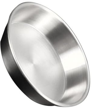 Alipis molde para pizza de acero inoxidable plato redondo para pizza molde para pizza de acero coreano planchas de barbacoa cubiertos dorados plato de comida suministro de barbacoa Silver