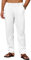 COOFANDY Men's Linen Trousers Elasticated Waist Casual Pants Lightweight Summer Trousers Regular Fit Beach Linen Pants with Placket White XL
