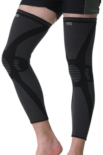 Neotech Care Knee & Leg Support Brace - Breathable (Black Color, Size M, 1 Pair)