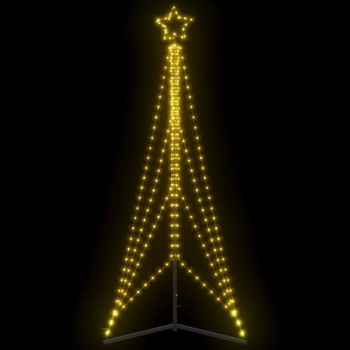 Azzrora Luci Esterne Natalizie, Luminarie Natalizie, Luci Natalizie, Luci Natalizie da Esterno, Luminarie Natalizie da Esterno, Illuminazione per Albero di Natale 483 LED Bianco Caldo 240 cm