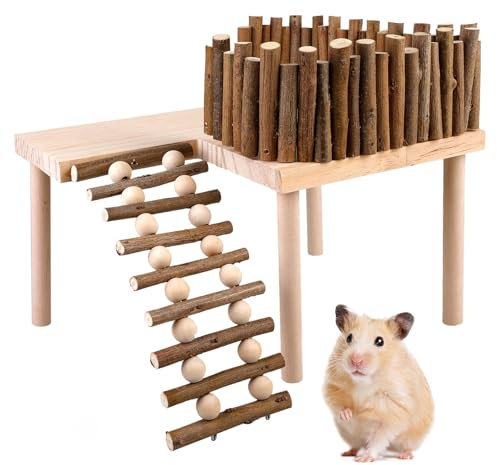Hamster Spielzeug, Hamster-Kletterleiter, Hamster Leiter, Hamster Klettern Spielzeug, Holz-Kletterspielzeug, Hamsterhaus Aus Holz, Für Rennmaus, Meerschweinchen, Mäuse, Ratten