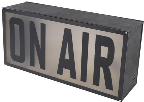 ON Air-Schild, LED-Retro-Licht, ON AIR-Lichtschild, Aufnahmeschild, Studio-Warnschild, USB-betriebene LED-dimmbare Neonlichter für Wanddekoration, Aufnahmestudio-Licht für Bier,