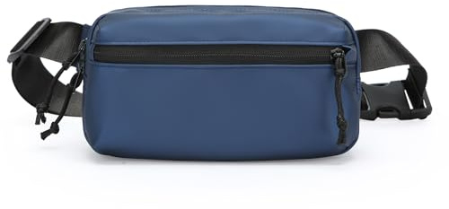 Ausion Bauchtasche für Damen und Herren, verstellbarer Gürtel, Hüfttasche, modisch, wasserabweisend, Wandern, Hüfttasche für Reisen, Freizeit, Laufen, Wandern, Radfahren, Beliebtes Blau