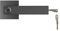 Fingerprint Door Lever Lock, 3 Opening Modes Lever Lock Set Left Right Open Smart Lock Finger Print Door Handle for Home Interior Bedroom Hotel Office (Black)