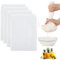 Diffaxy 4 sacchetti per latte di noci, 30 × 20 cm, in nylon, a maglia fine, filtro a maglia fine, con coulisse, sacchetto filtro per formaggi fatti in casa, succo di frutta e succo di verdura