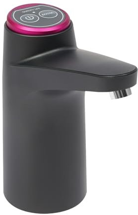 Wasserflaschen Pumpe, Tragbare Elektrischer Wasserspender USB-Lade Automatische Trinkwasserpumpe, Camping Wasserhahn, Automatische Trinkpumpe für Zuhause, Büro, Küche, Camping (Schwarz)