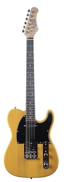 EKO GUITARS – TL‑300 E‑Gitarre, Korpus Pappel, Hals Ahorn, Griffbrett Laurel, 2 Single‑Coil Pickups, Tele‑Style Bridge, 22 Bünde, Farbe Butterscotch