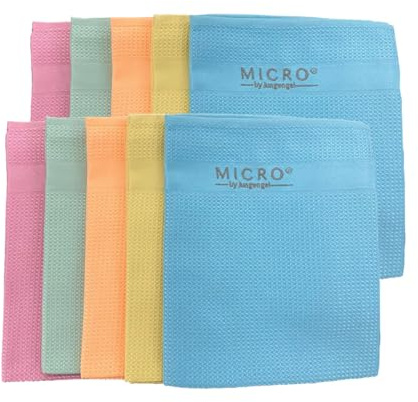 Jungengel Premium Mikrofasertücher XXL - Vegan Zertifiziert - 5/er10er Set 68x42cm - 7X Saugkraft Reinigungstücher Streifenfrei Putztücher Auto Küche Fenster (10er Set)