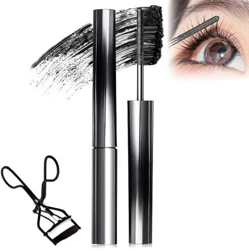 Facelove Iron Eye Mascara, Ironeye Wand Mascara, 3D Curling Eyelash Iron Mascar a, Ironeye NatüRliche VerläNgernde Und Pflegende, wasserfest, langanhaltend und wischfest
