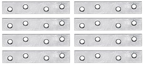 Alberts 336486 Flachverbinder | schmal | sendzimirverzinkt | 80 x 15 mm | 8er Set