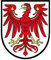 Autoaufkleber Sticker Brandenburg Schild Kontur Fahne Aufkleber