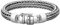 kuzzoi Silberarmband Herrenarmband aus massivem 925er Sterling Silber, Breite 11 mm, Länge 19-23 cm, 335103 (21 cm)