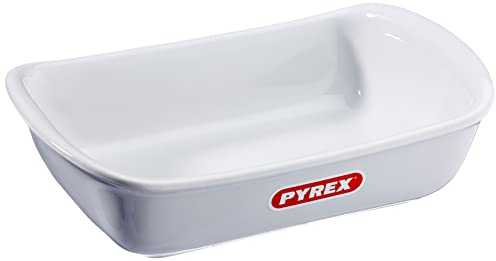 Pyrex Supreme Fuente para Horno, Cerámica, Blanco, 22x15 cm