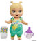Baby Alive Hüpfendes Kicher-Baby, Frosch-Outfit, 25 Geräusche, trinkt und Macht PIPI, blondhaarige Puppe für Kinder ab 3 Jahren