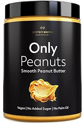 Protein Works - Peanut Butter , All Natural Nut Butter , No Added Sugar , Palm Oil Free , Vegan , Protein Rich Peanut Butter , Smooth , 990g