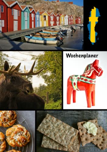 Wochenplaner: Sprachkalender zum Schwedisch Lernen mit Wochenübersicht, to do Liste und Platz für Notizen