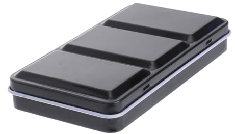 SHINEOFI 1 Set Pigment Tin Box Empty Box Plastic Container Empty Pigment Case Oil Paint Pigment Case Pod Strips Pans Flat Skillet Pigment Empty Container Iron Metal Child Painting Box