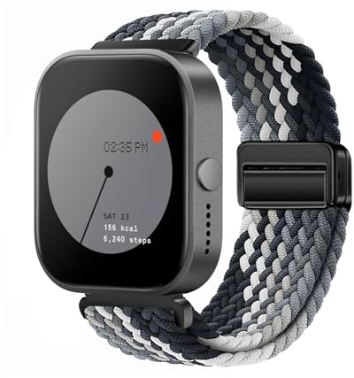 KUWAI Nylonarmband für Nothing Watch Pro - Geflochten Magnetische Armbänder CMF by Nothing - für Damen und Herren (Z)