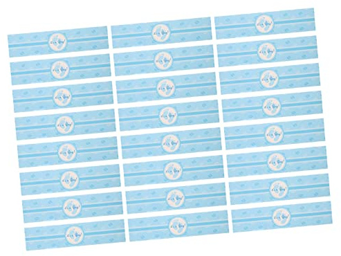 MUSISALY 24pcs Gender Reveal Water Bottle Labels Fun Decals for Shower Decorations Easy Peel Stickers for Party Favors Bright Colors for Exciting Gender Reveal Events