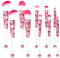 Lot de 10 pinceaux de maquillage perlés pour Halloween - Pinceaux de maquillage à perles pour fard à paupières (10 pièces = 2 ensembles) - Halloween