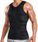 Canotta Sauna Uomo Maglia Sauna Sudare Fascia Addominale Effetto Pancera Maglietta Snellente Fitness Sudorazione Body Shaper Gilet Sportivo con Cerniera(S)