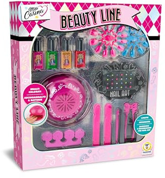 Teorema - Set per Nail Art Giocattolo per Bambini con Fornetto a Batteria, Kit Completo per Unghie, con Smalti e Accessori