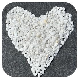 Graniglia Marmo Bianco Carrara, Graniglia 6/9 mm, in Sacco da 25kg, Sassolini, Pietre Decorazione Vasi e Giardino, Ornamenti, Teche, Acquari, Giardini. Inclusi in Omaggio Guanti in Tessuto.