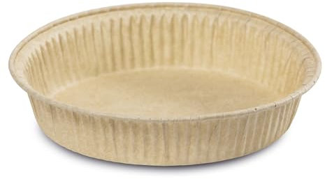 Guardini, Set di 6 stampi torta Ø 9 cm, Monouso, Carta da forno antiaderente, 100% riciclabile, Avana, Made in Italy, Linea Easy Bake Bio