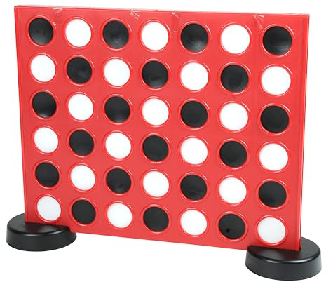 Traditional Garden Games Giant Four in a Row – Oversized Outdoor & Indoor Strategy Game for Kids & Adults – Durable Plastic Frame – Family Fun Game for Garden, Park, Parties, Events