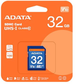 ADATA Premier SDHC UHS-I U1 Class10 32GB - Tarjeta de Memoria (Negro, Azul, Secure Digital High-Capacity (SDHC), Norton Internet Security Trial, Ampolla, FCC, CE, BSMI, VCCI)