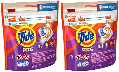 Tide 93120 Frühlingswiese, 3-in-1 Tide Waschmittel, 16 Stück