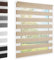 Doppelrollo Klemmfix ohne Bohren Sand 90x220 cm [Stoffbreite 86cm] Duo Rollo Fensterrollo für Fenster/Türen Gardine Klemmrollo Seitenzugrollo Sichtschutz Sonnenschutzrollo Zebrarollo