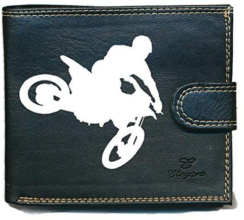 Syl'la Pochette Etui Portefeuille Homme, Porte Monnaie, Cartes, Moto Cross