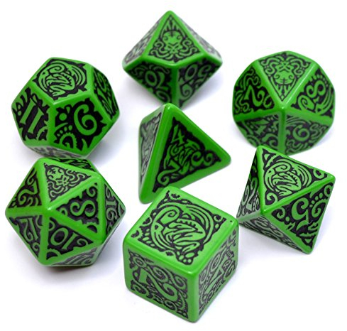 Q-Workshop CTC60 - Call of Cthulhu: The Outer Gods Cthulhu Dice Set (7)