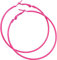 IDB Classic Stainless Steel Big Hoop Earrings - 2.32 x 2.48 x 0.07 (59x63x2mm) - Multiple Colors to choose from (Hot Pink)