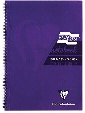 ExaClair 5803Z Europa A4 Sidebound Notebook Purple PK5 :: (Office & Stationery > Notebooks & Pads)