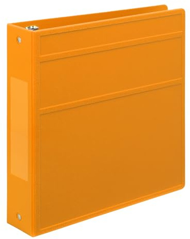 5,1 cm robuster medizinischer Diagrammbinder, 3-Ring, seitliche Öffnung (Orange, 5,1 cm)