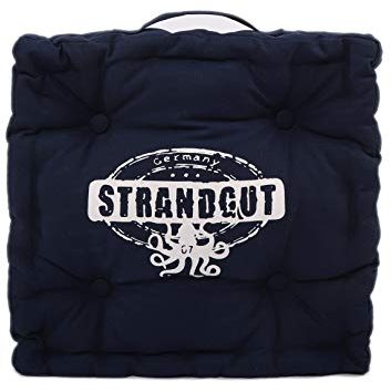 Strandgut07 Sitzkissen, 40 x 40 cm, Dunkelblau