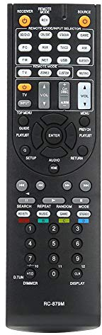 RC-879M Fernbedienung, AV-Empfänger Ersatzfernbedienung für ONKYO TX-SR333 HT-R393 HT-S3700 TX-NR535